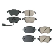 Akebono Euro Front and Rear Ceramic Brake Pads Kit For Audi Q3 Quattro VW Passat
