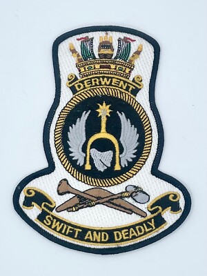 Derwent Regiment Patch  Swift and Deadly  Embroidered 5 1/2  x 4  Sew On