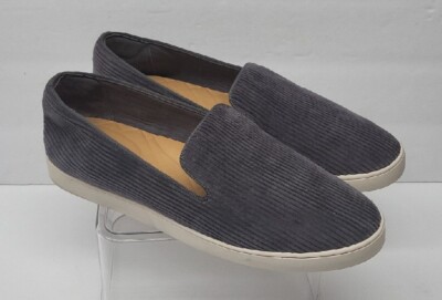 Womens Birdies Swift Size 10M Gray Corduroy Slip-On Walking Shoes 