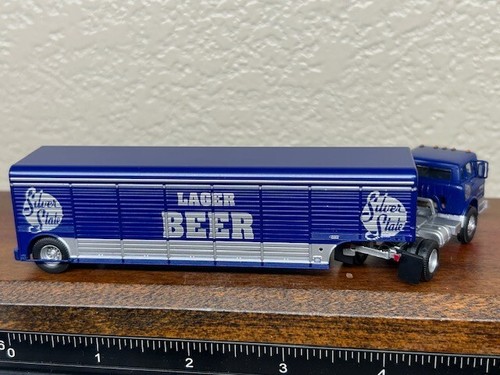SILVER STATE LAGER BEER DELIVERY FORD C SEMI & BEVERAGE TRAILER HO Scale RTR NEW - Picture 10 of 14