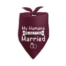My Humans are Getting Married Dog Bandana Dog Wedding Bandana Engagement Anno...