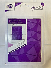 Gemeni By Crafter's Companion Geometric Decor 3D Embossing Folder-New-NIP-A2