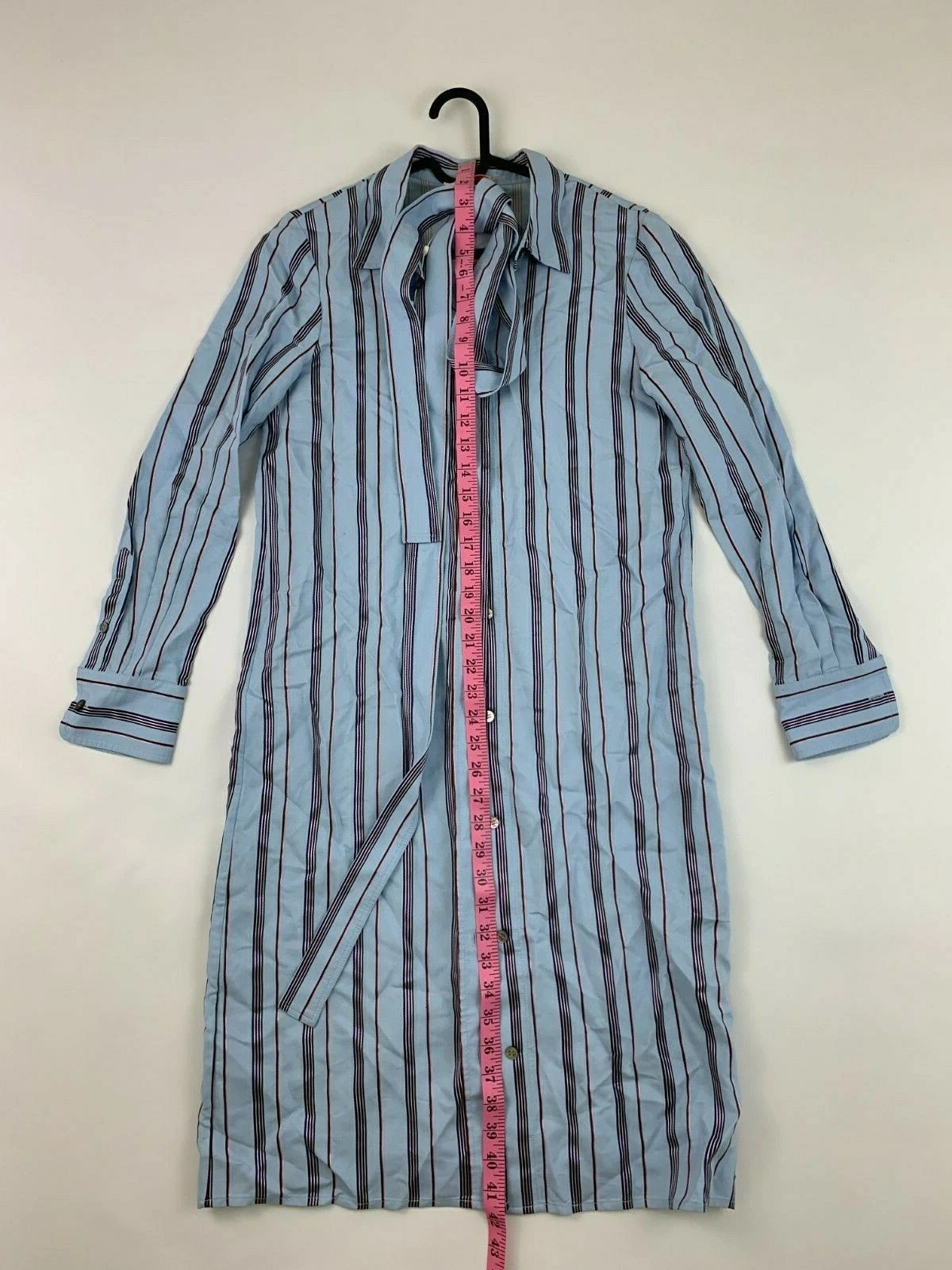 Abito Tory Burch a righe con cravatta in vita taglia 2 nuovo con etichetta