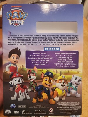 New Sealed Nickelodeon PAW PATROL: ALL PAWS ON DECK W/ Slipcover