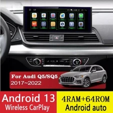 Android 12.3"gps Navigation For Audi Q5 4+64 Multimedia Carpal Wifi 4g
