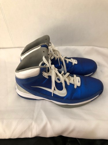 Nike Air Max Hyped Sz 12 Basketball Shoe Blue White 407705-400 - Picture 10 of 12