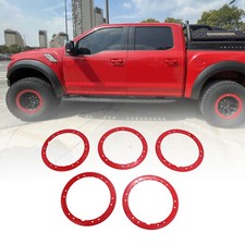 Red 5x Bead Lock Wheel Trim Rings Kit For 2017-2018 2021 Ford F-150 Raptor Red 5x Bead Lock Wheel Trim Rings Kit For 2017-2018 2021 Ford F-150 Raptor