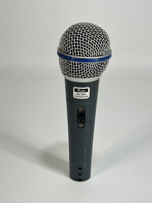 Rider MC 58A Vocal Microphone ~ Without Cable ~ TESTED / WORKING