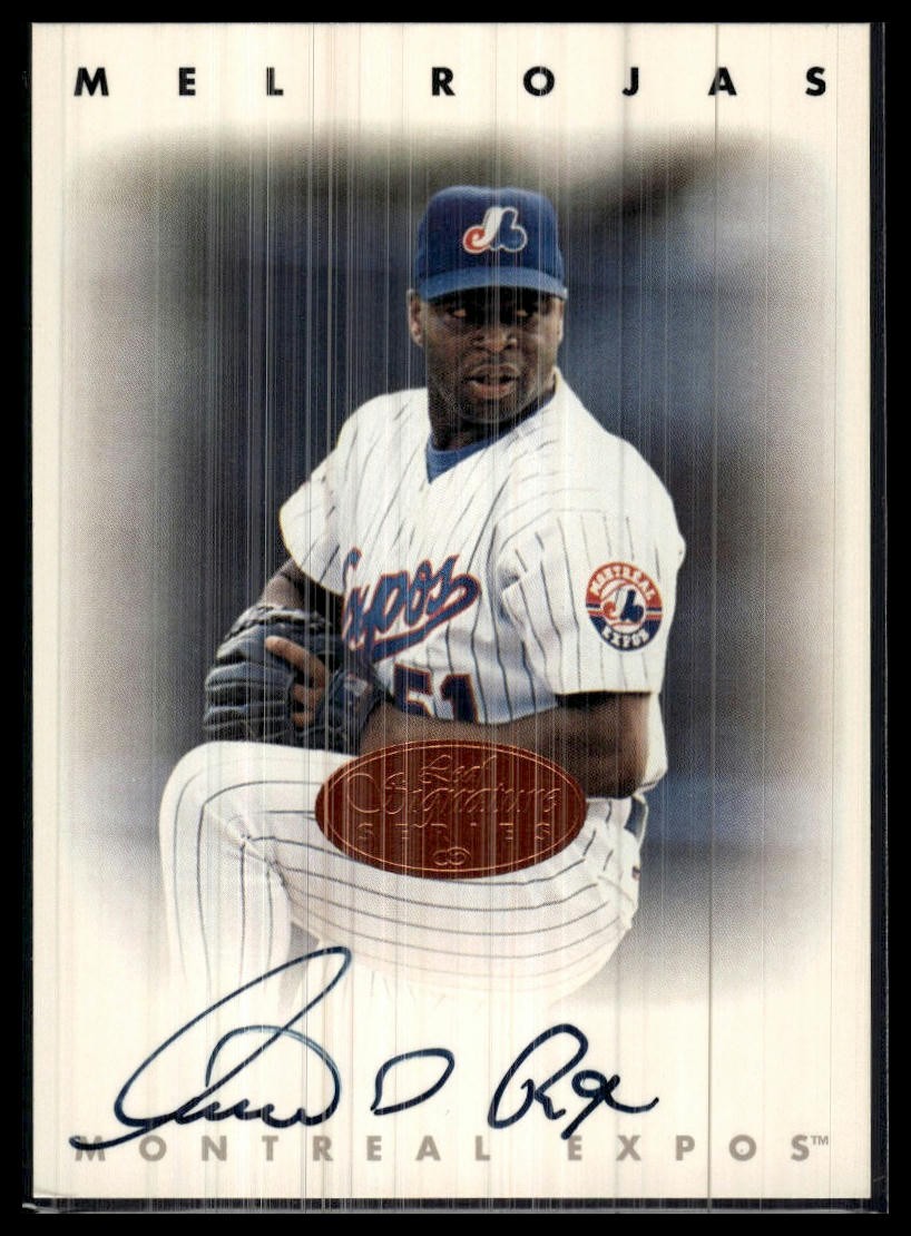 1996 Leaf Signature Series #NNO Mel Rojas Autographs Bronze