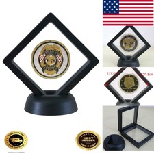 SH Challenge Coin Display Frame, 3D Floating Display Case Stand Holder, Medal...