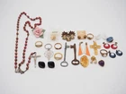 Vintage Costume Jewelry Set Lot, Earrings, Rings, Necklace, Pins, Pendants etc.