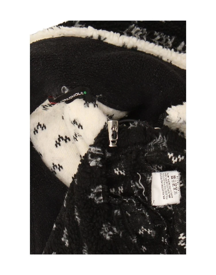 Chaqueta polar para mujer F.LLI CAMPAGNOLO UK 16 grande negra Fair Isle RH05 Foto 3 de 3