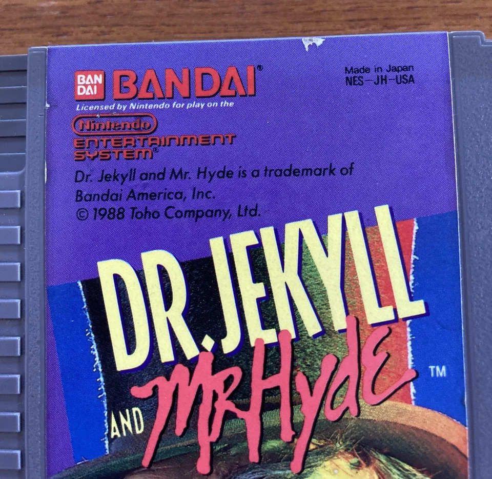 NES ~ DR. JEKYLL and MR HYDE ~ Nintendo Game 3 Screw NES-JH-USA Cart Only NTSC - Image 3 of 4