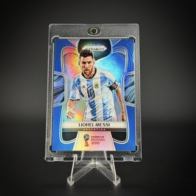 2018 Panini Prizm World Cup Lionel Messi Blue Prizm /199 BGS 9 Mint Argentina
