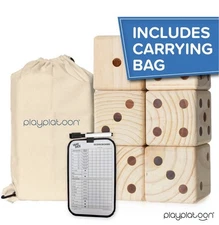 Play Platoon Lawn Dice - Giant Wooden Yard Dice Game for Playing Endless Outdoor