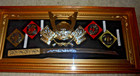 VINTAGE 3D SAMURAI HUGE PICTURE DISPLAY WITH WOODEN FRAME — photo 2