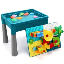 Double Sided Kids Activity Table with Storage, All-in-1 Multi Activity Table,...