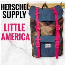 Mochila Herschel Supply Little America camuflaje desplazamiento viaje escolar hombres rara