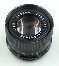 Omega EL-Omegar 75mm f3.5 455-111 enlarger lens 789