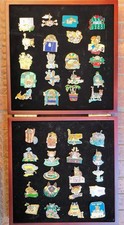 The Patterson Cat Pin Pinback Collection 40 Display Box Gary Patterson COMPLETE 