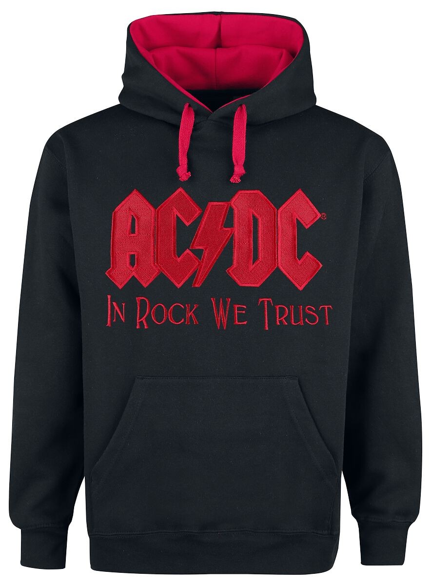 ACDC Kapuzenpullover Herren В Роке Мы доверяем группе schwarzrot-Товар Группы 14290₽