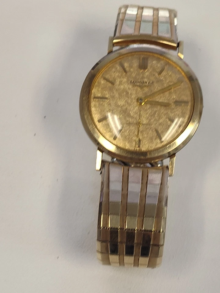 Reloj Longines Hombre Vintage Cuerda Manual Relleno de Oro Necesita Corona Foto 4 de 4