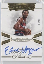 2019-20 Panini Flawless Momentous Gold 9/10 Elvin Hayes #MA-EHY Auto HOF 6fs