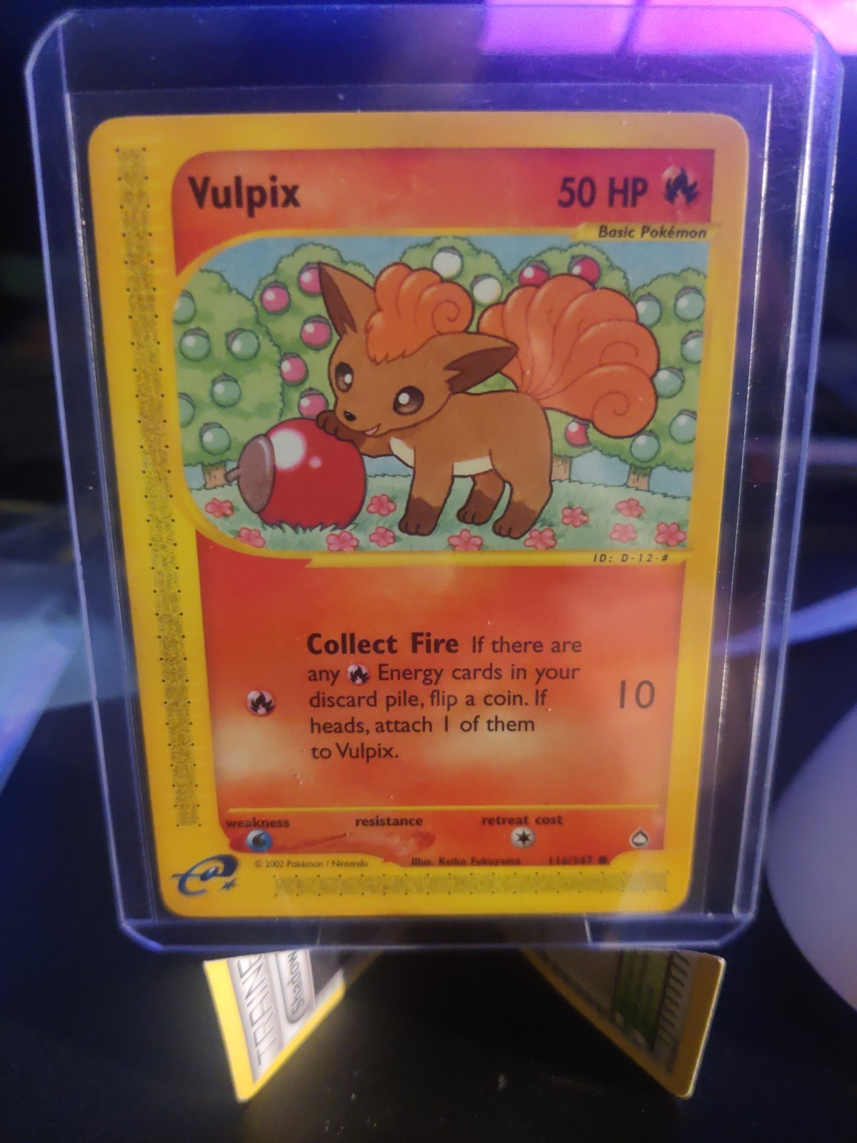 Pokemon TCG Vulpix 116/147 Aquapolis Regular Non-Holo Common