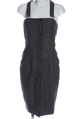 FIRETRAP Strickkleid Damen Kleid Gr. DE 36 hellgrau Casual-Look