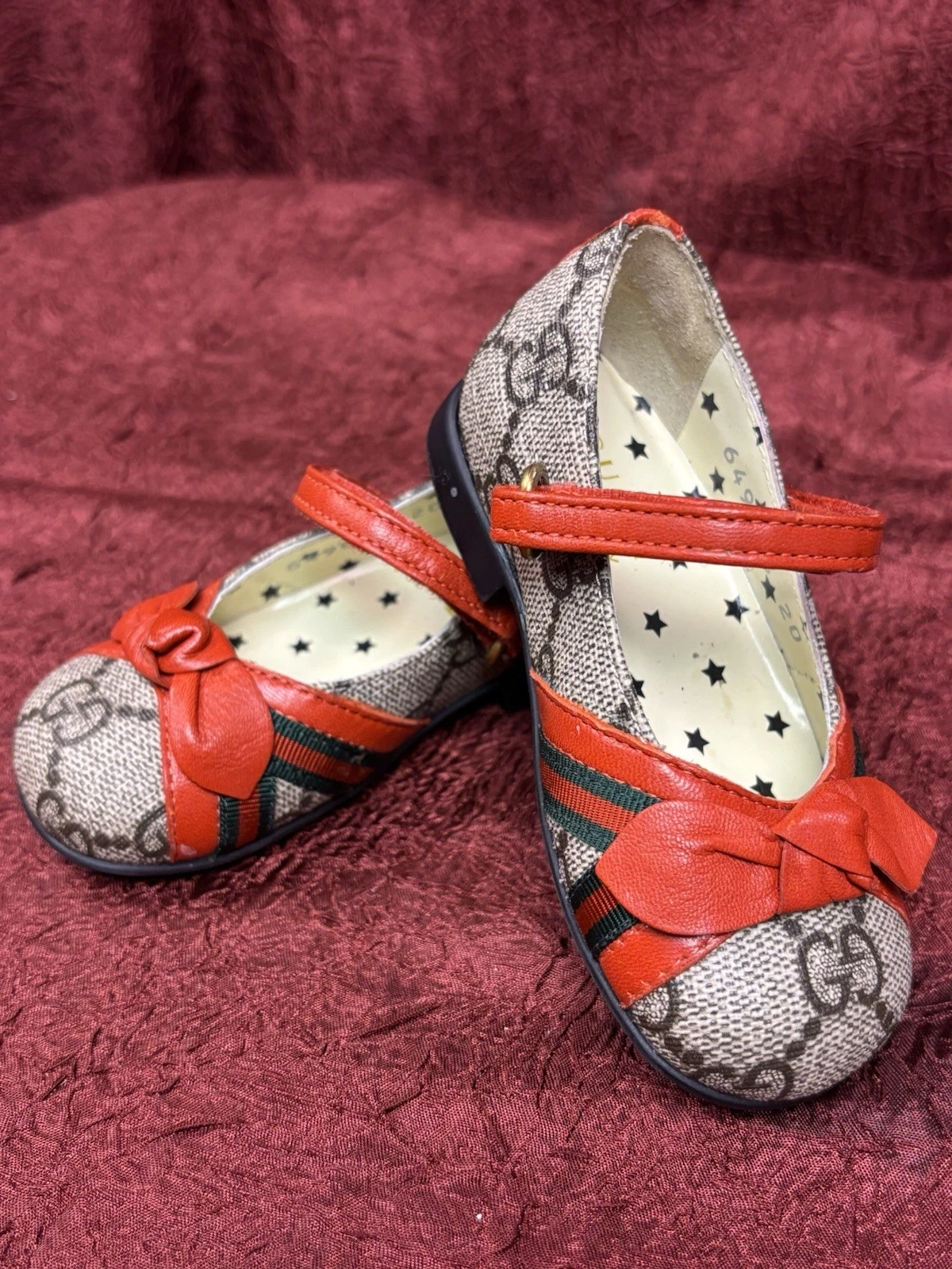 Ballerines authentiques Gucci Euro Infant Taille 20 (USA Infant Taille 4)   649033