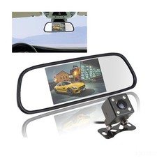 5" HD Wired Car Auto Rear View Mirror Monitor Backup Camera Night Vision 12v Kit
