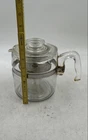 Vintage Pyrex Clear Glass Flameware 6-Cup Percolator Coffee Pot With Lid