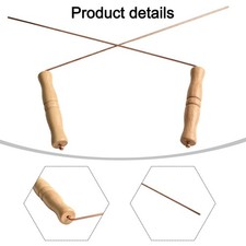 Birch Wood Handle Dowsing Rods Made from 99 9 Copper for Accurate Results