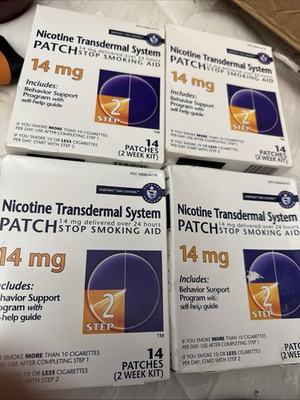 #ad Habitrol Step 2 Nicotine Patches 14mg 14 Total patches Exp 2026 1box $4.00