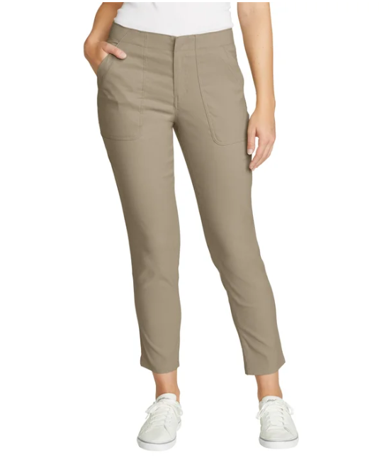 Eddie Bauer Women's Horizon Straight Ankle Pant UPF 50+ Tan Size 6