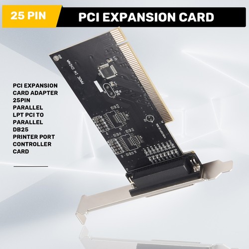 Adaptateur de cartes d'extension PCI 25 broches parallèle PCI vers parallèle DB25 Dru9642 - Photo 2/7