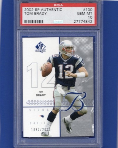 Tom Brady #100 2002 SP Authentic card