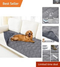 Stylish Washable Pet Blanket 30x70 - Reversible Waterproof Couch Cover for Pets