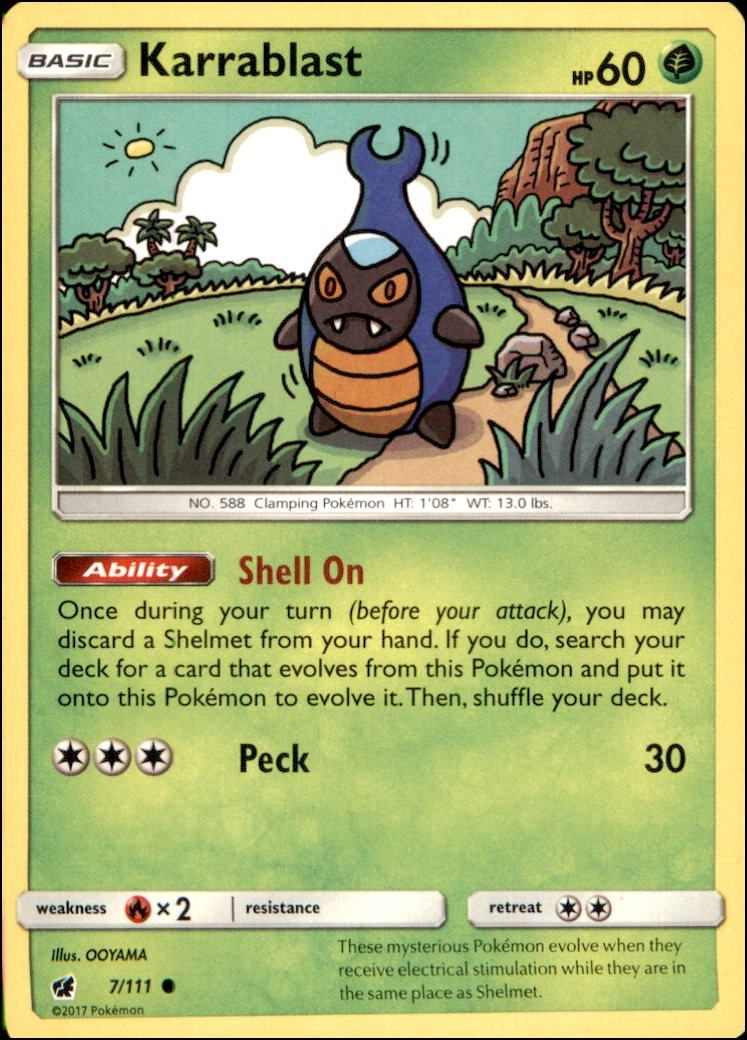 Pokemon - Karrablast #7/111 - SM - Crimson Invasion Common
