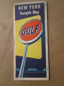 Gulf Oil Company Road Map of New York 1954