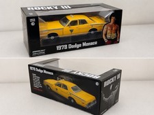 1978 DODGE MONACO TAXI YELLOW ROCKY III 1/24 DIECAST MODEL GREENLIGHT In Hand