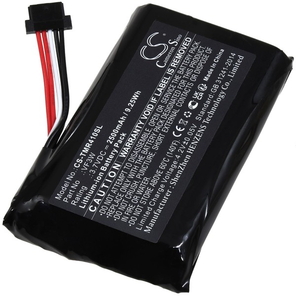 Akku Kompatibel Mit Tomtom LHA11133000 3,7V 2500Mah/9Wh Li-Ion Schwarz-image