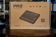 Pyle Bluetooth 8 Ch. Studio / DJ Controller Audio Mixer Console System PMXU83BT