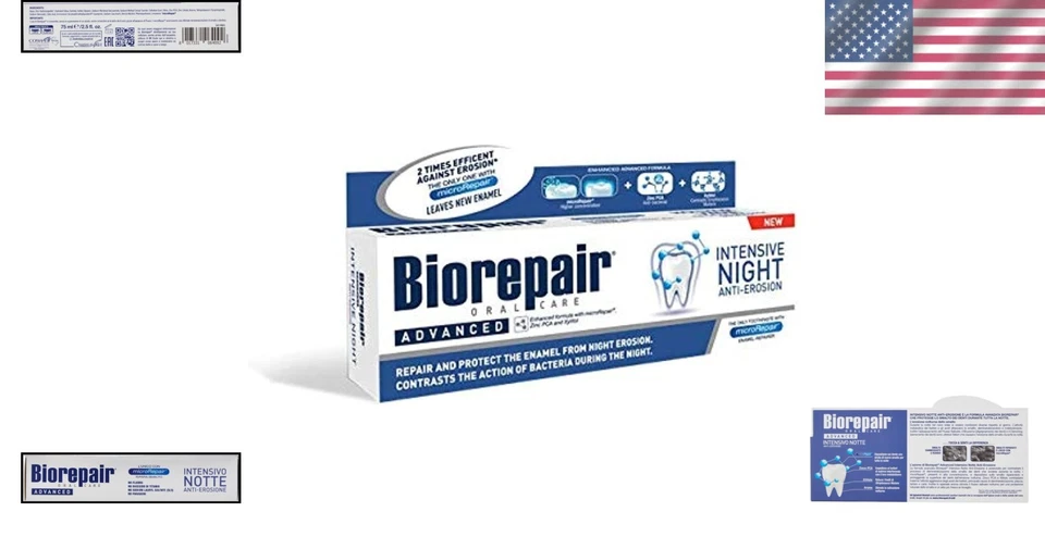 Fluoride-Free Citrus Oralcare Night Repair Paste - 75ml for Enamel Protection - Image 2 of 4