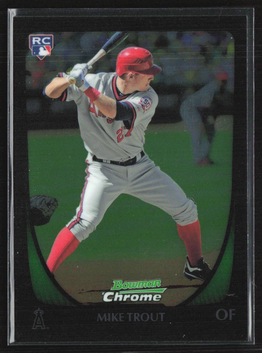 Mike Trout 2011 Bowman Draft Picks & Prospects Chrome RC A #101 Los Angeles