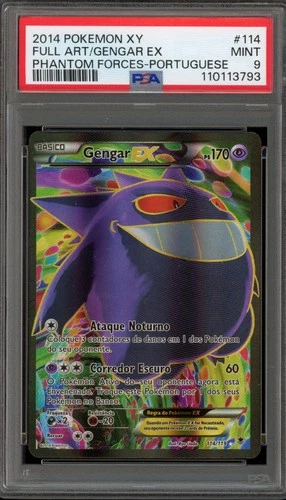 Pokemon Gengar EX XY Phantom Forces Full Art #114 PSA 9 Mint