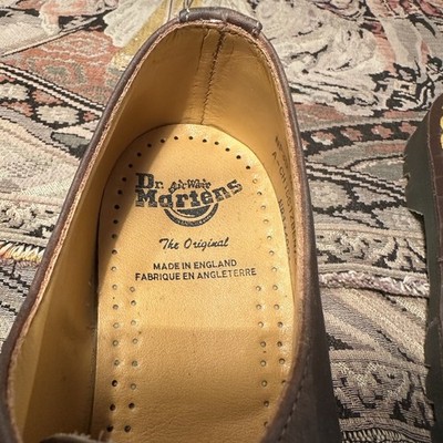 Dr Martens 4 Eye Shoes UK 7 US 8 Crazy Horse Dark Brown 1561