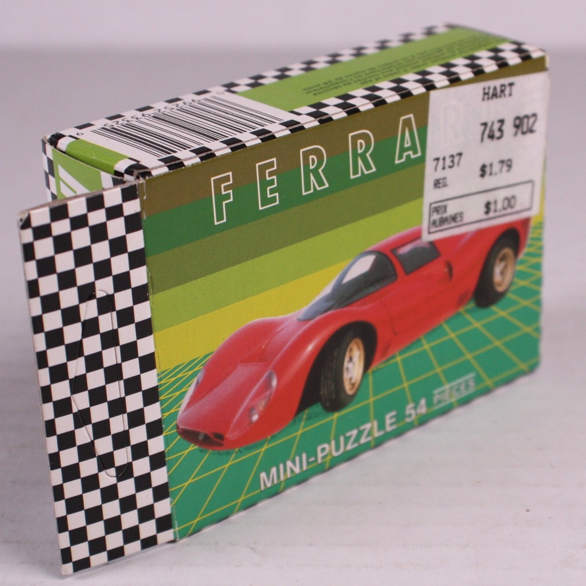 Vintage FX Schmid Hot Cars Sbarro Ferrari P4 54 Pcs Mini-Puzzle in