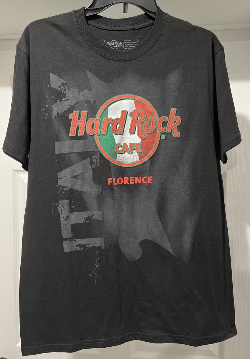 Hard Rock CAFE - Hard Rock Cafe フローレンス 半袖Tシャツ S フィレンツェ Hard Rock Cafe Florence Italy T-Shirt Medium M Black W/ Red