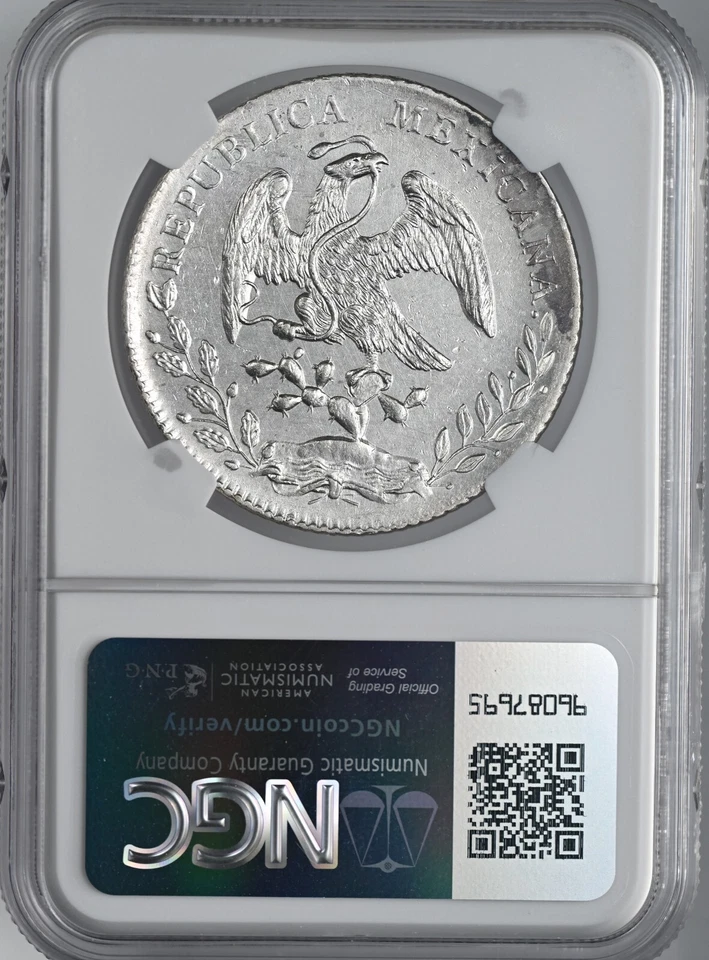 1891 CA MM MÉXICO 8 REALES CHIHUAHUA COMO NUEVO NGC SIN CIRCULAR DETALLES "LIMPIOS" #6900282-006 Foto 3 de 4